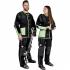 Veste de tir Gaucher en lin GEHMANN noire et verte G415 11100
