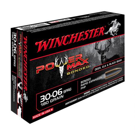 Boîte de 20 cartouches WINCHESTER 30-06 Sprg 180 grs Power Max Bonded