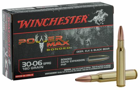 20 cartouches Winchester Power Max Bonded 30-06 Springfield 180 gr / 11.6 g