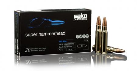 Boîte de 10 cartouches SAKO Super Hammerhead SP Cal. 300 WIN MAG 180 grs