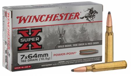 Boîte de 20 cartouches WINCHESTER 7 x 64 162 grs POWER POINT