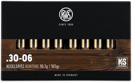 Boîte de 20 cartouches RWS 30-06 Spg 165 gr / 10,7 g KS