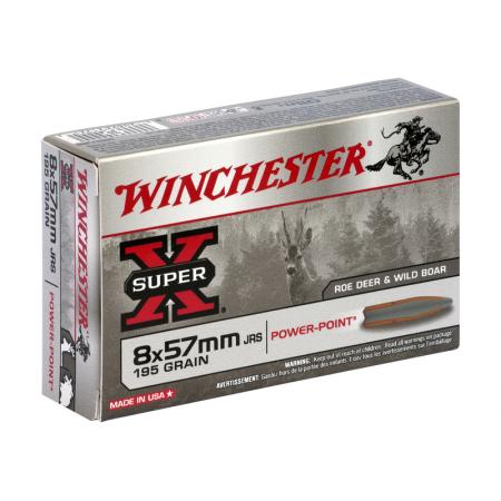 Boîte de 20 cartouches WINCHESTER SUPER X 8x57 JRS 195 gr / 12,6 g POWER POINT