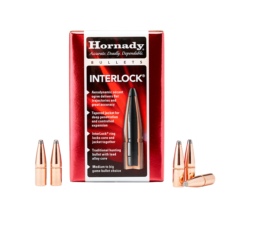 Ogives HORNADY Cal 6mm Interlock (.243) 100 grs BTSP H2453