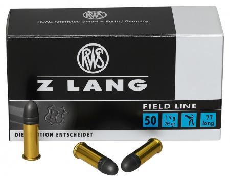 50 cartouches RWS Z Lang .22lr 29,3gr / 1,9g