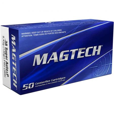 Boite de 50 cartouches MAGTECH .38 Super Auto FMJ 130gr / 8,42g