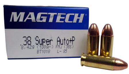 Cartouches Magtech .38 Super Auto FMJ 130 gr / 8,42 g