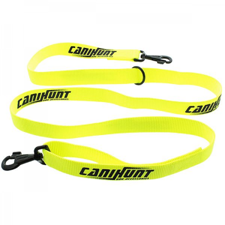 Laisse approche jaune fluo 180 cm CANIHUNT