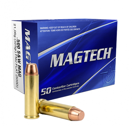 Cartouches Magtech .500 S&W Magnum FMJ 325 gr / 21,06 g