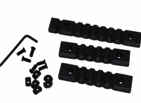 Set de 3 rails Picatinny ALPHA ELITE pour garde main M-LOK