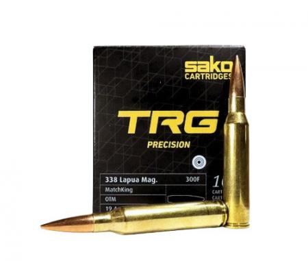 Boîte de 10 cartouches SAKO TRG Precision .338 Lapua Magnum OTM Scenar 300 gr / 19,44 g