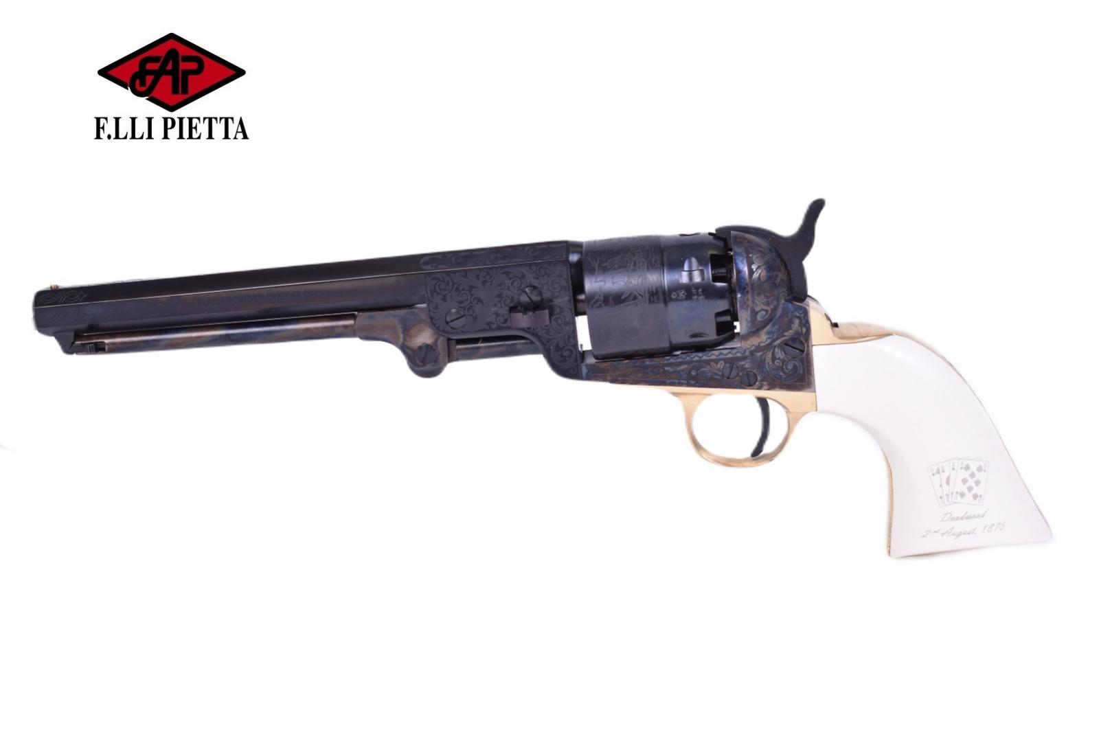 Revolver PIETTA 1851 NAVY YANK ACIER WILD BILL HICKOK Cal. 44 PN
