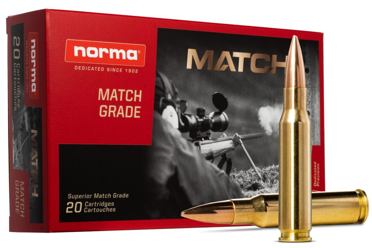 Boite de 20 cartouches NORMA Golden Target Match .308Win HPBT 175gr / 11,3g