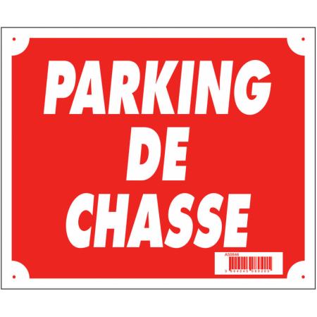 Panneau ''Parking de chasse'' 30 x 25 cm