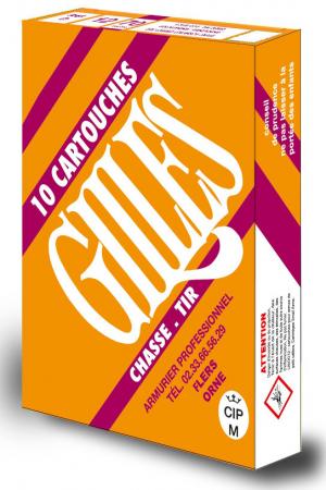 Cartouches GILLES D12 - 12 / 70 grand culot 36 grs  / Cartouches GILLES
