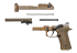 Pistolet semi automatique BERETTA M9A4 Fileté Desert Cal. 9x19 15644