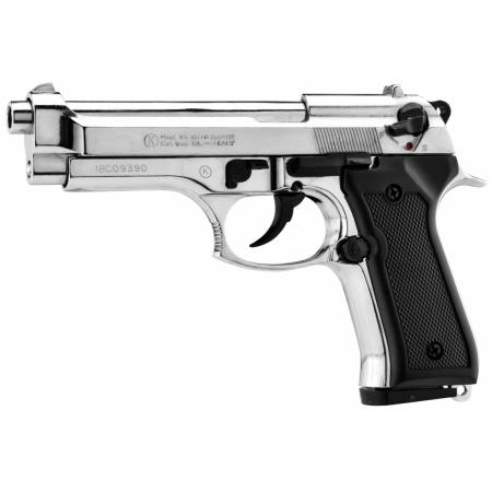 Pistolet 9 mm à blanc Chiappa 92 nickelé