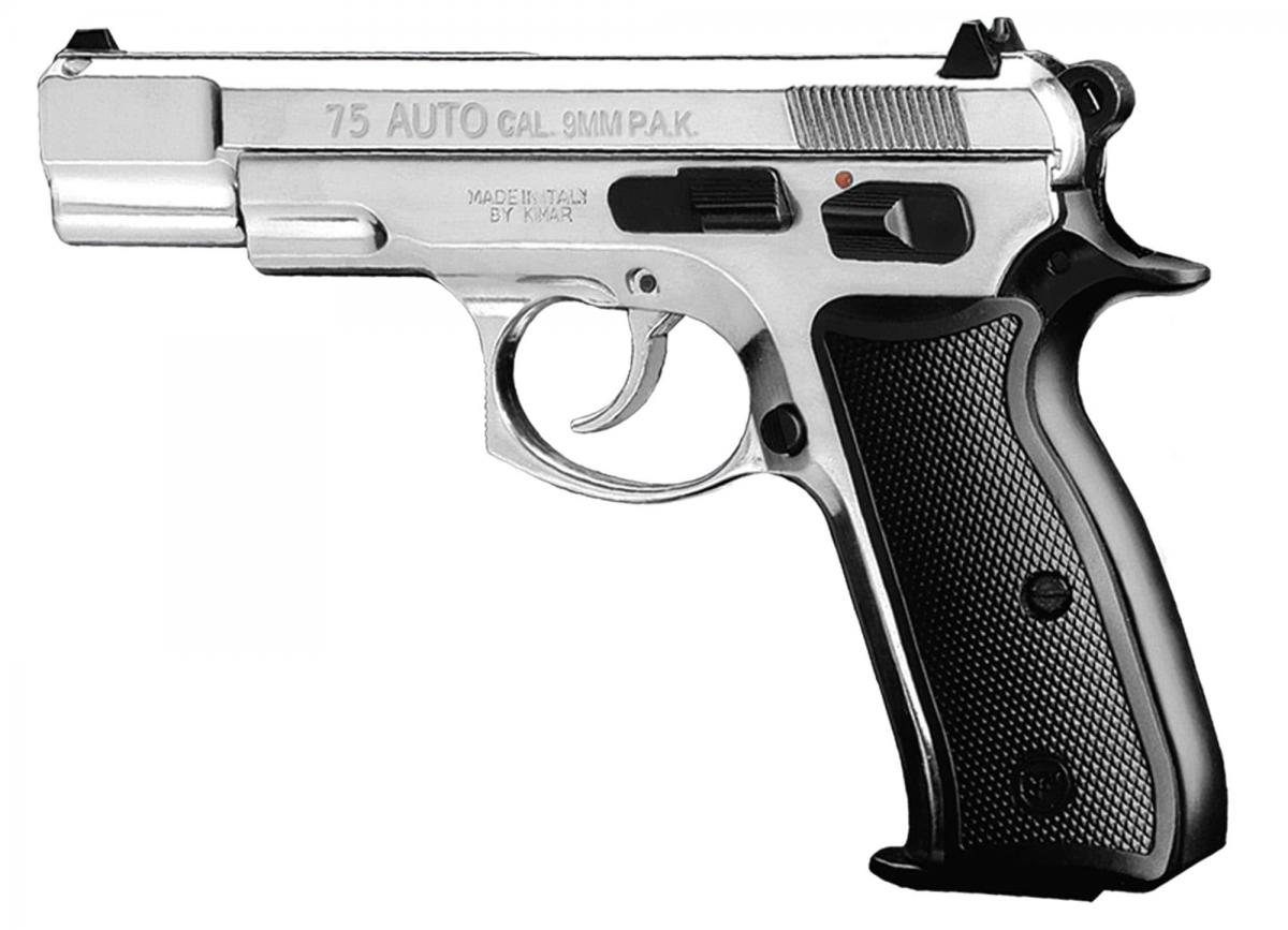 Pistolet 9 mm à blanc Chiappa CZ75 W nickelé
