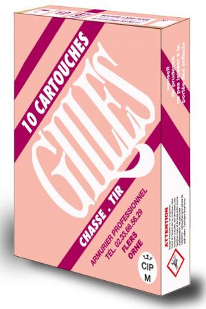 Cartouches GILLES I 12 / 67 BOURRE laine ROSE 34 grs