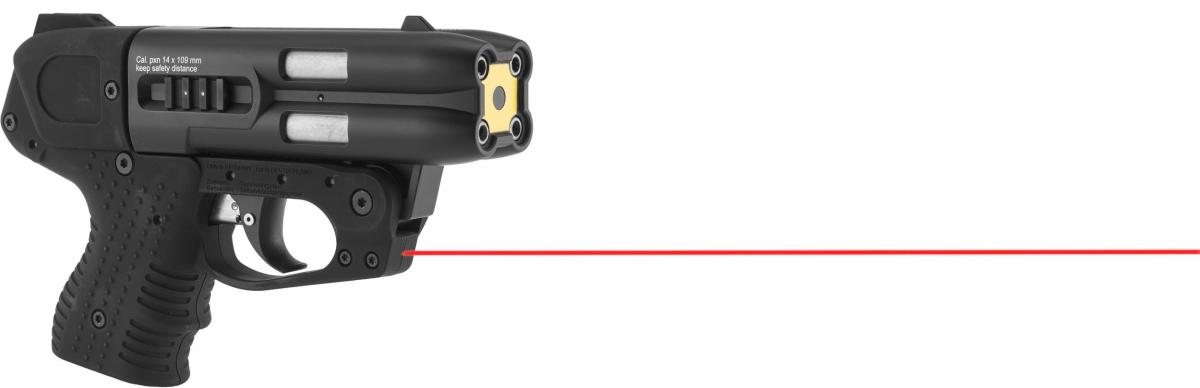Pistolet jet protecteur JPX 4 laser compact + 4 cartouches OC - Piexon