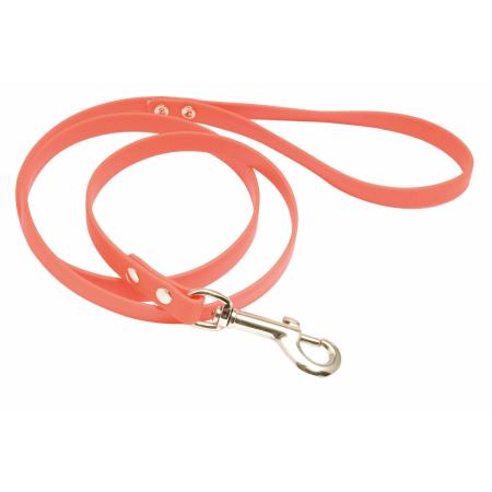 Laisse 1,20 m Biothane orange fluo pour chien - COUNTRY