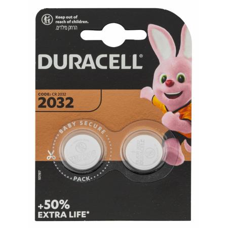 Pack de 2 piles CR2032 lithium 3 volts - Duracell