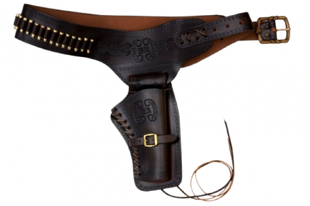Ceinturon avec holster DENIX pour revolver Western