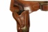 Ceinturon avec holster sherif DENIX pour revolver Western 37505