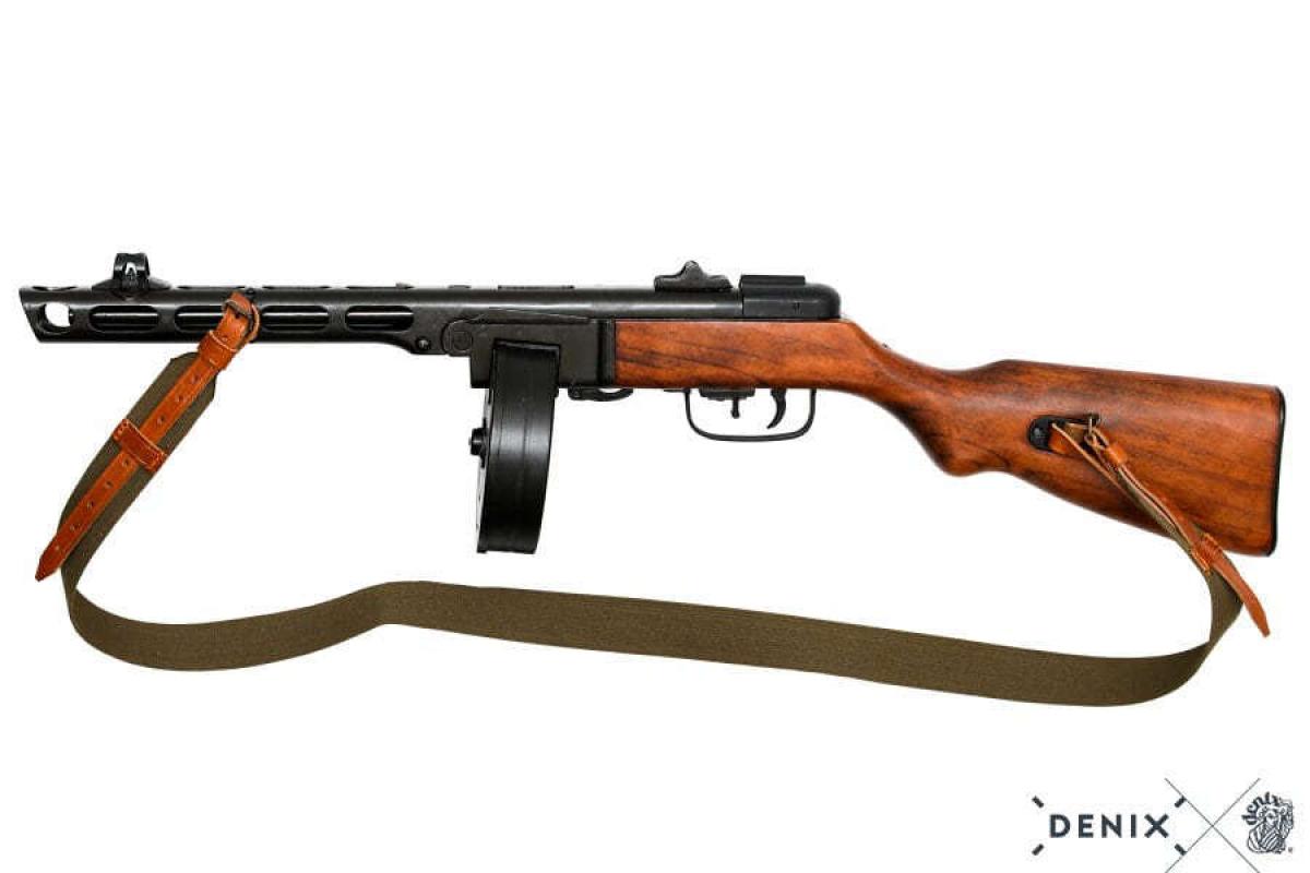Réplique décorative Denix pistolet mitrailleur Russe PPSH-41