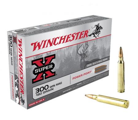 Boite de 20 cartouches WINCHESTER PPSP calibre 300 Win Mag 180 gr / 11,6 g