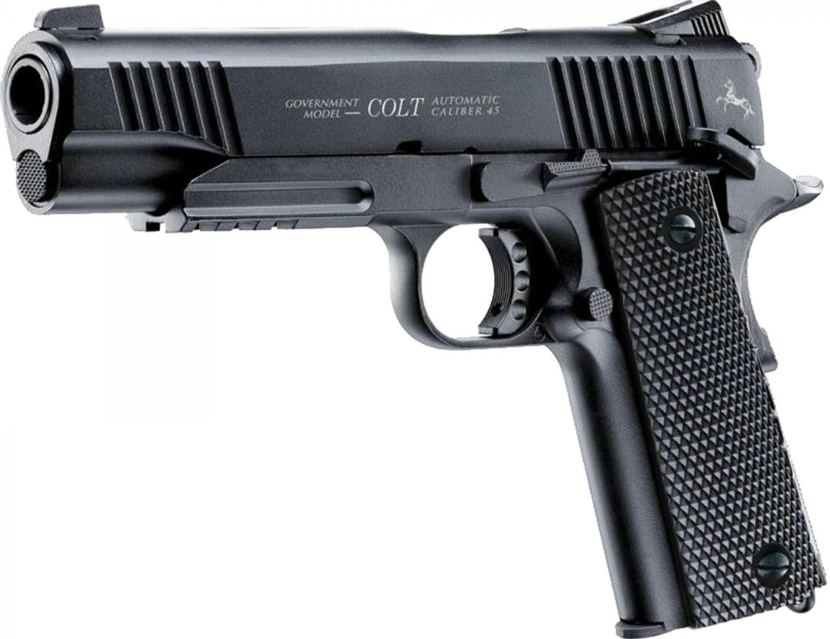 Pistolet CO2 Colt M45 noir CQBP BB's cal 4,5 mm
