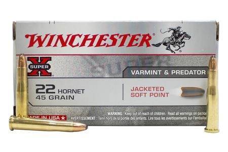 Cartouches Winchester Super-X .22 Hornet SP 45 gr / 2,91 g