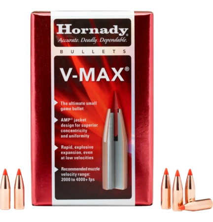 100 ogives Hornady V-Max calibre 17 (.172) 25 gr / 1,62 g