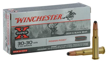20 cartouches WINCHESTER Super-X 30-30Win PPSP 170gr / 11 g  