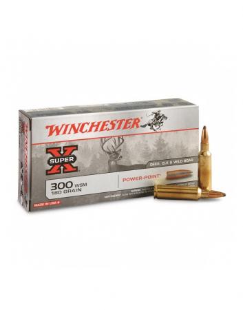 Boite de 20 cartouches WINCHESTER calibre 300 WSM 180 gr / 11,6 g  PPSP