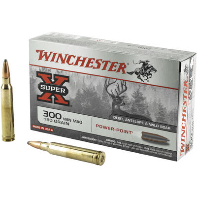 Boite de 20 cartouches WINCHESTER PPSP calibre 300 Win Mag 150 gr / 9,7 g