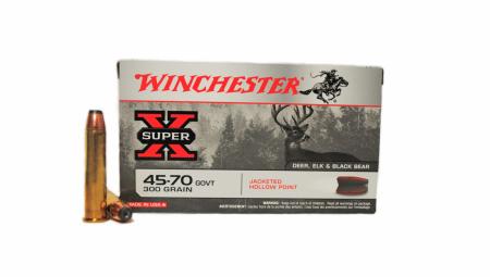 Boite de 20 cartouches WINCHESTER Super-X 45-70Gvt JHP 300gr / 19,44g