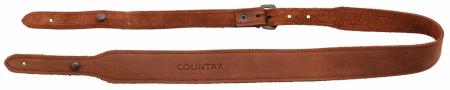 Bretelle carabine cuir Country Sellerie 3,5 cm avec boutons