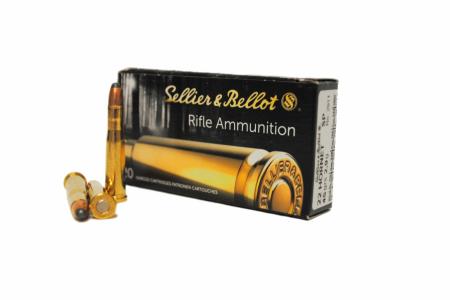 Boite de 20 cartouches calibre Sellier Bellot 22 HORNET 45 gr / 2,91 g Soft Point