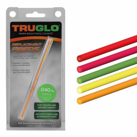 Set de 5 fibres optique fluo monocolore assorties