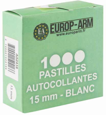 Pastilles Autocollantes Blanches Diametre 15