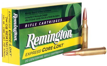 Cartouches Remington Core-Lokt 7mm-08 Remington PSP 140 gr / 9 g
