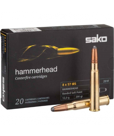 Boite de 20 cartouches SAKO calibre 8 x 57 JRS 200 gr / 13 g Hammerhead