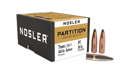 50 ogives Nosler Partition calibre 7 mm (.284) 150 gr / 9,7 g