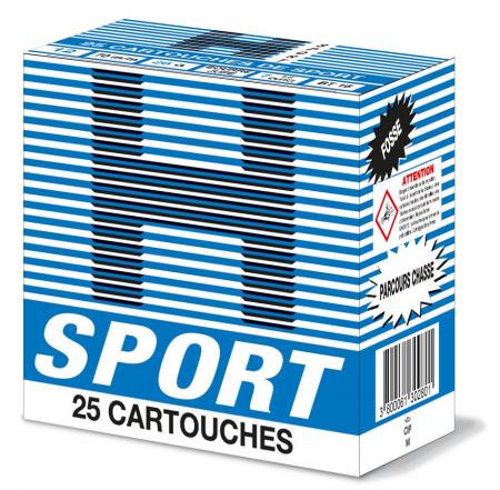 Cartouches H SPORT BLEUE cal 12/70 28g