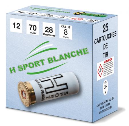 Boite de 25 cartouches H SPORT BLANCHE cal 12 BT20