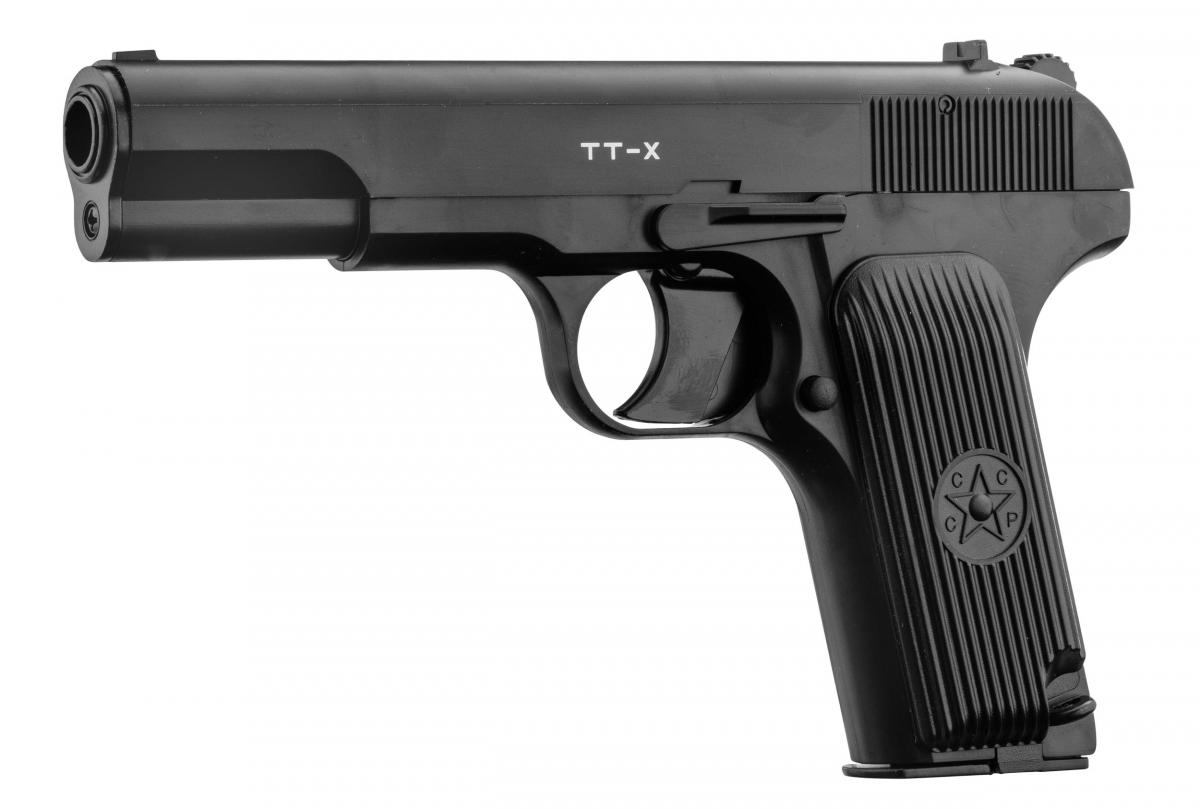 Pistolet CO2 culasse fixe BORNER TT-X Tokarev cal. 4.5mm BB's