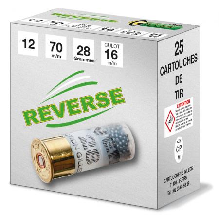 Boite de 25 cartouches REVERSE cal 12/70 28 g