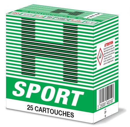 Cartouches GILLES H SPORT VERTE cal 20 BT27