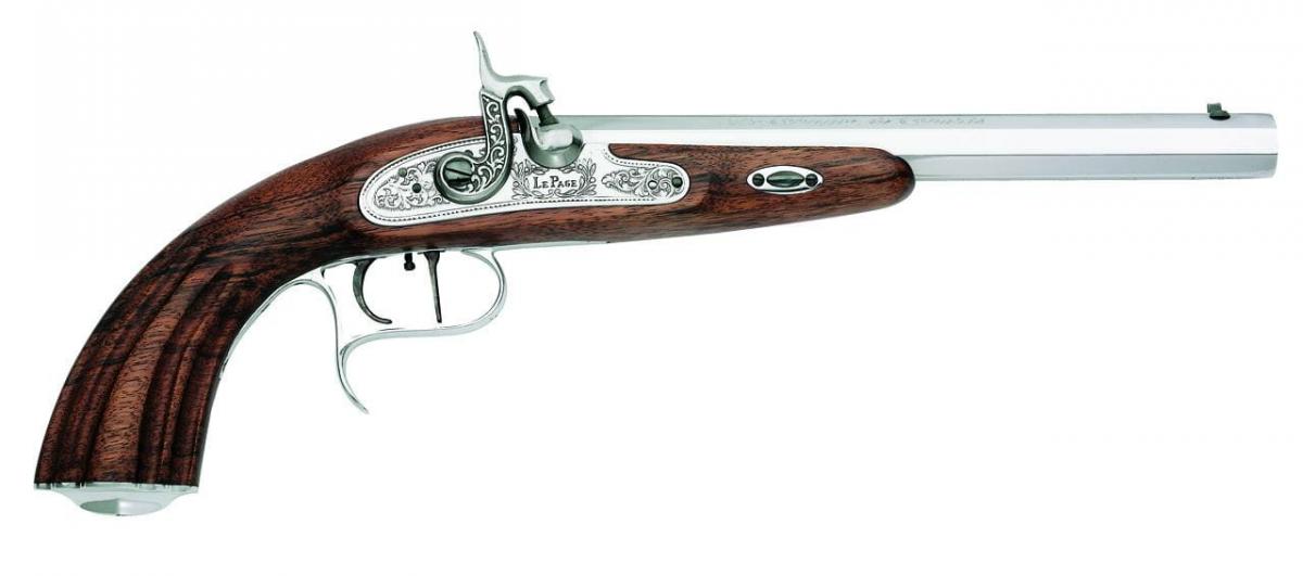 Pistolet duel Napoléon 10'' à percussion cal. 45